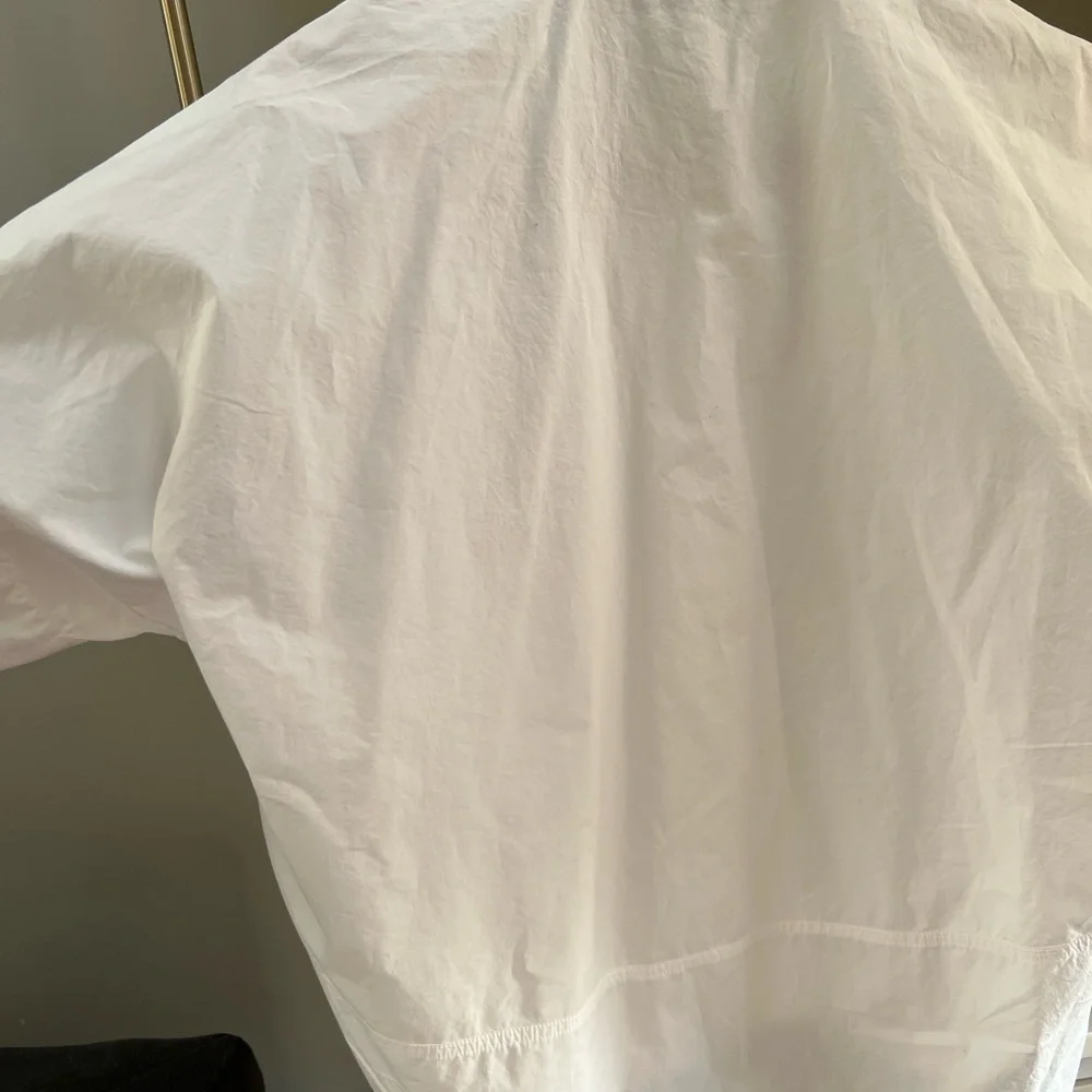 100% Cotton ✨ Adolfo Dominguez White Button-Front Shirt Size 6 - Picture 5 of 7